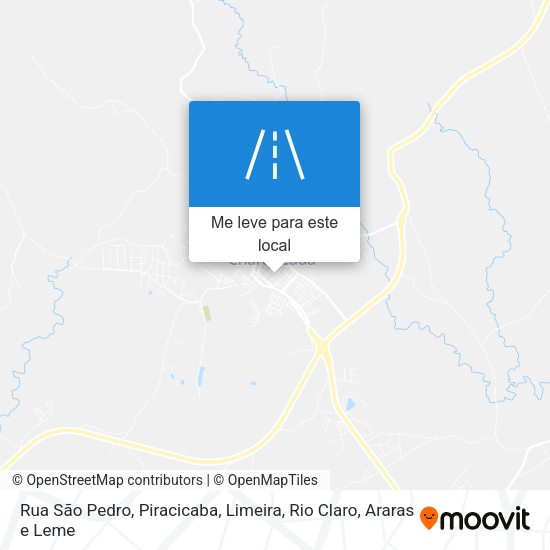 Rua São Pedro mapa