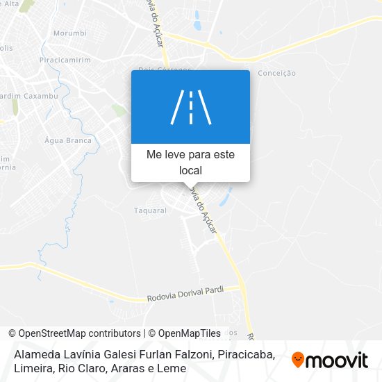 Alameda Lavínia Galesi Furlan Falzoni mapa