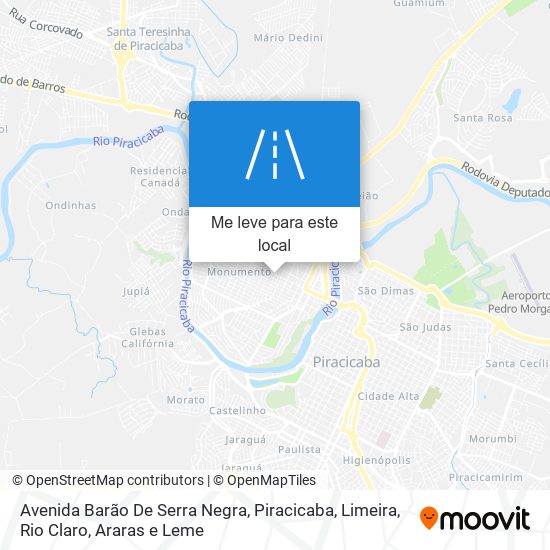Avenida Barão De Serra Negra mapa