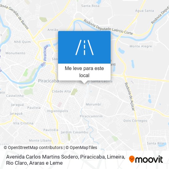 Avenida Carlos Martins Sodero mapa