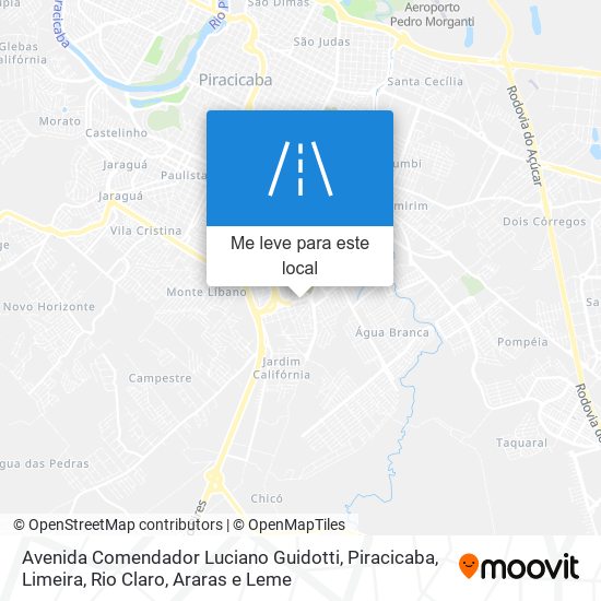 Avenida Comendador Luciano Guidotti mapa