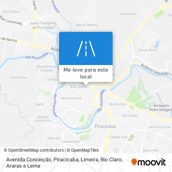 Avenida Conceição mapa
