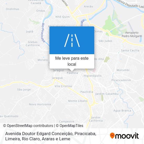 Avenida Doutor Edgard Conceição mapa