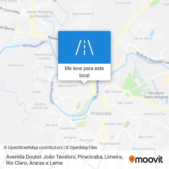 Avenida Doutor João Teodoro mapa