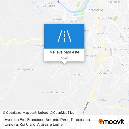 Avenida Frei Francisco Antonio Perin mapa