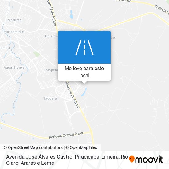 Avenida José Álvares Castro mapa
