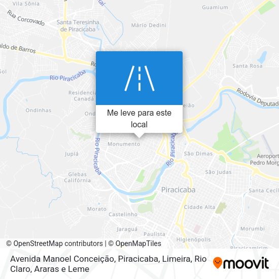 Avenida Manoel Conceição mapa