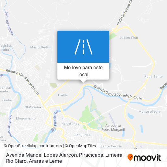 Avenida Manoel Lopes Alarcon mapa