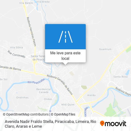 Avenida Nadir Fraldo Stella mapa