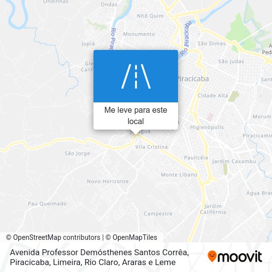 Avenida Professor Demósthenes Santos Corrêa mapa