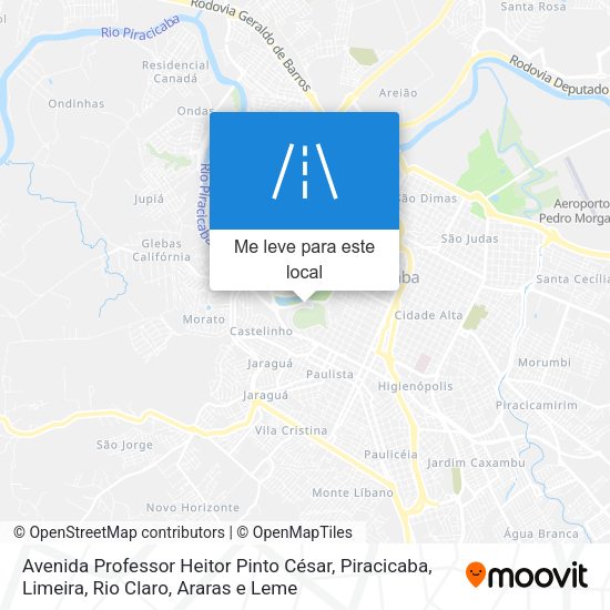 Avenida Professor Heitor Pinto César mapa