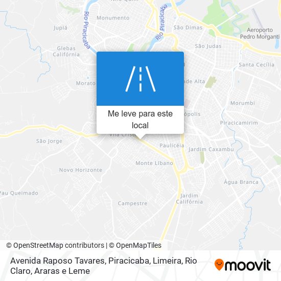 Avenida Raposo Tavares mapa