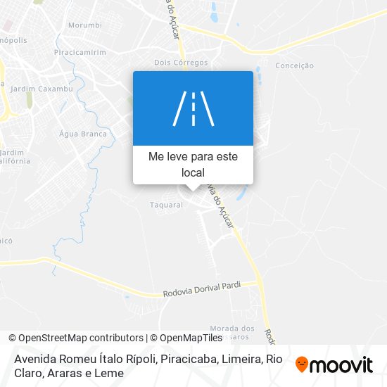 Avenida Romeu Ítalo Rípoli mapa