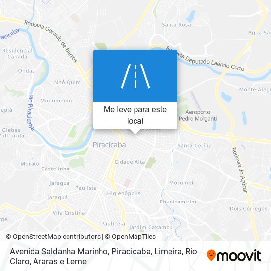 Avenida Saldanha Marinho mapa