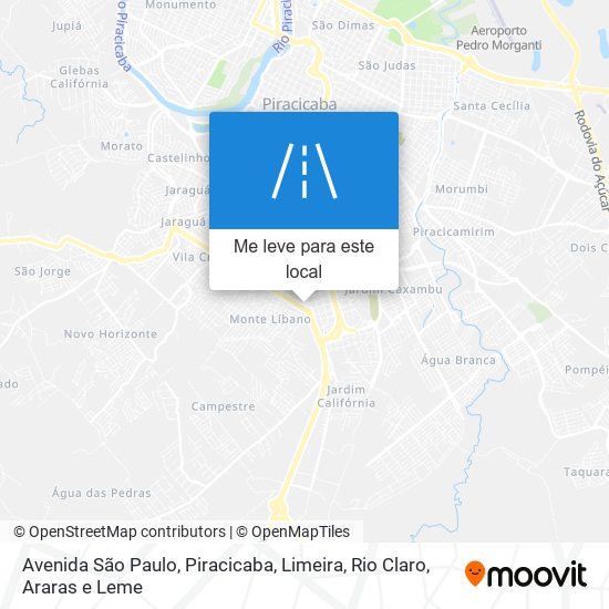 Avenida São Paulo mapa