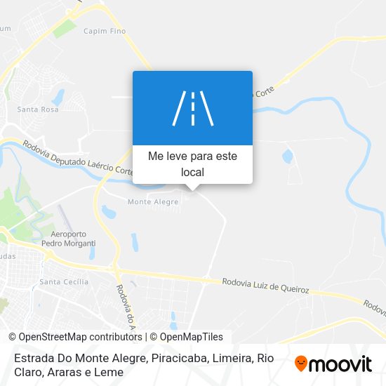 Estrada Do Monte Alegre mapa