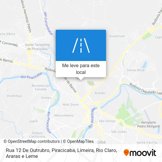 Rua 12 De Outrubro mapa