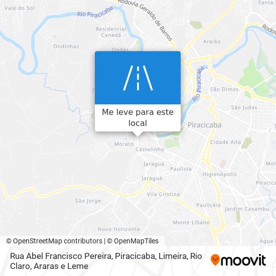 Rua Abel Francisco Pereira mapa