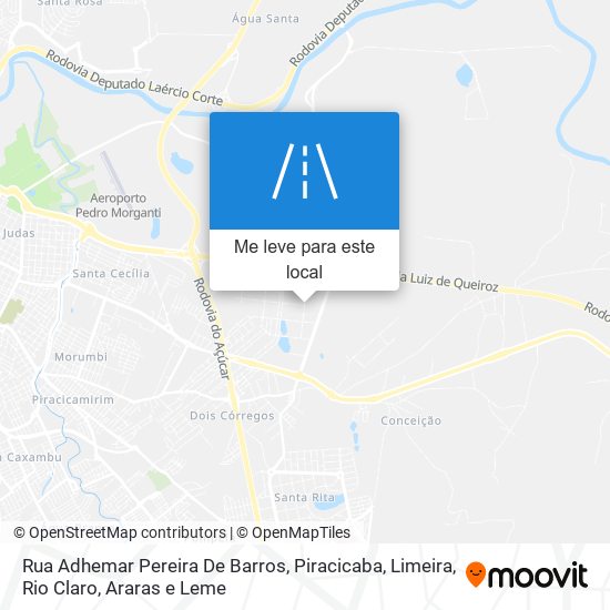 Rua Adhemar Pereira De Barros mapa