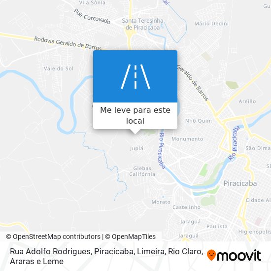 Rua Adolfo Rodrigues mapa