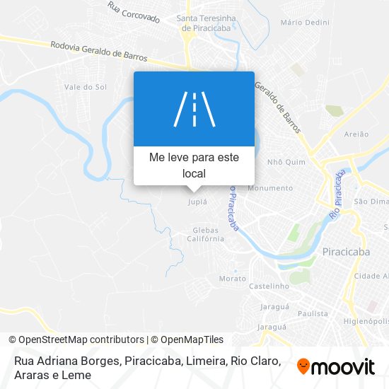 Rua Adriana Borges mapa