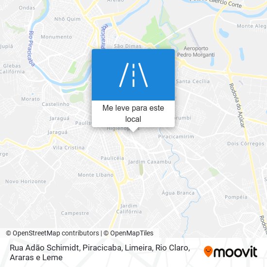 Rua Adão Schimidt mapa