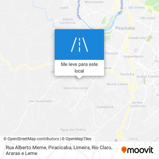 Rua Alberto Meme mapa