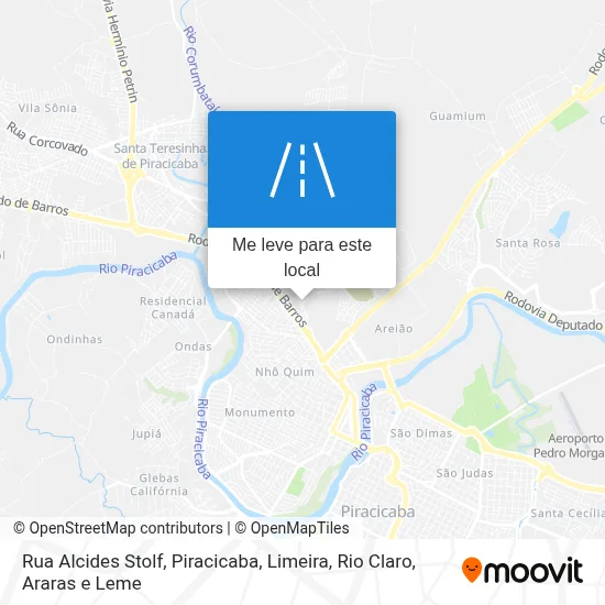 Rua Alcides Stolf mapa