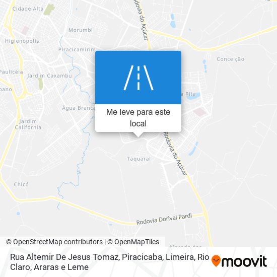 Rua Altemir De Jesus Tomaz mapa