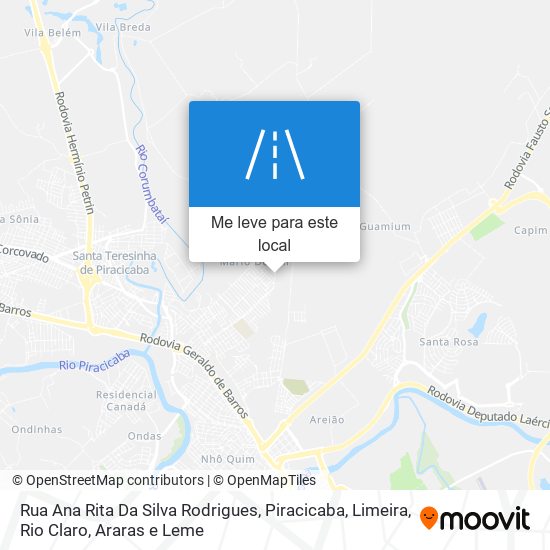 Rua Ana Rita Da Silva Rodrigues mapa