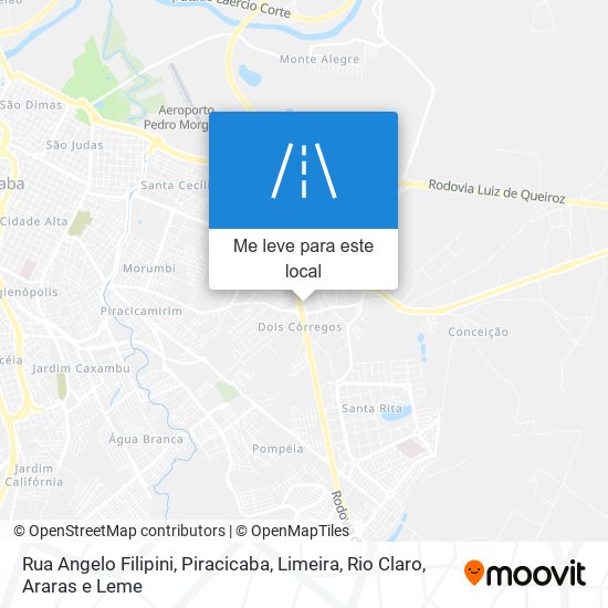 Rua Angelo Filipini mapa