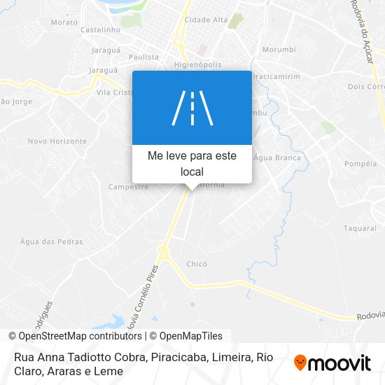 Rua Anna Tadiotto Cobra mapa