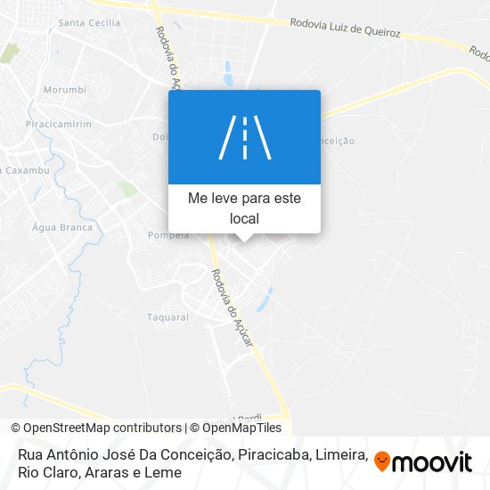 Rua Antônio José Da Conceição mapa