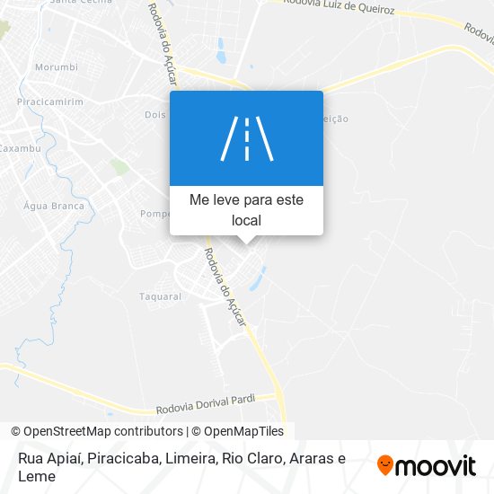 Rua Apiaí mapa