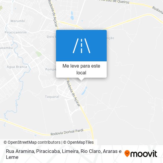 Rua Aramina mapa