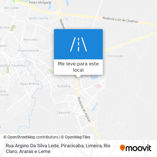 Rua Argino Da Silva Leite mapa