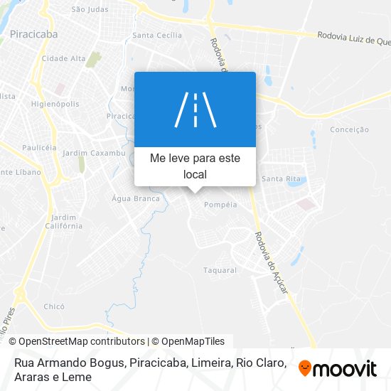 Rua Armando Bogus mapa