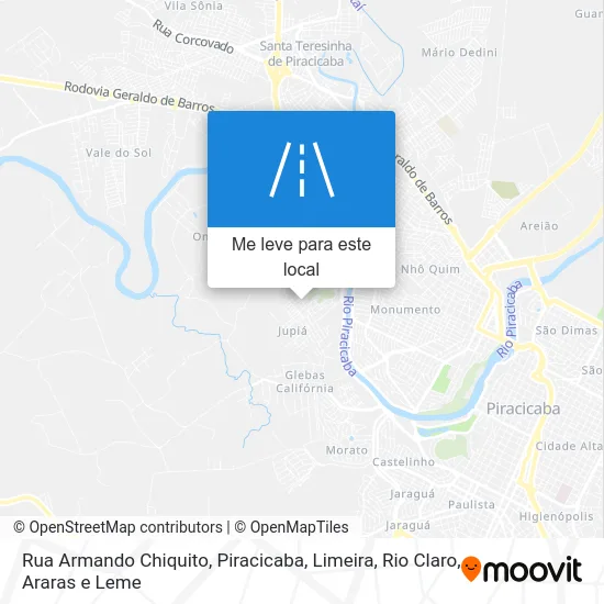 Rua Armando Chiquito mapa