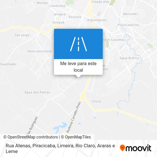 Rua Atenas mapa