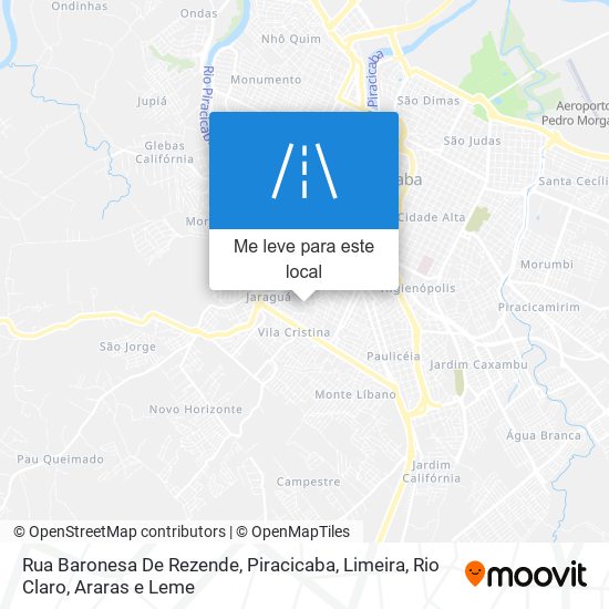 Rua Baronesa De Rezende mapa