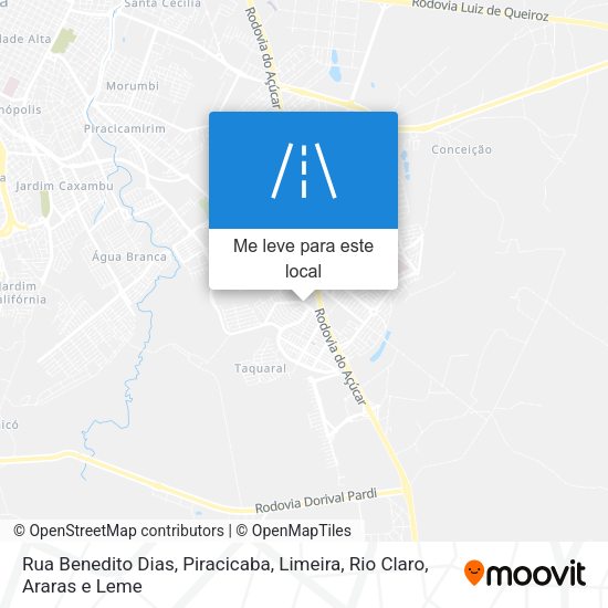 Rua Benedito Dias mapa
