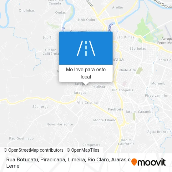Rua Botucatu mapa