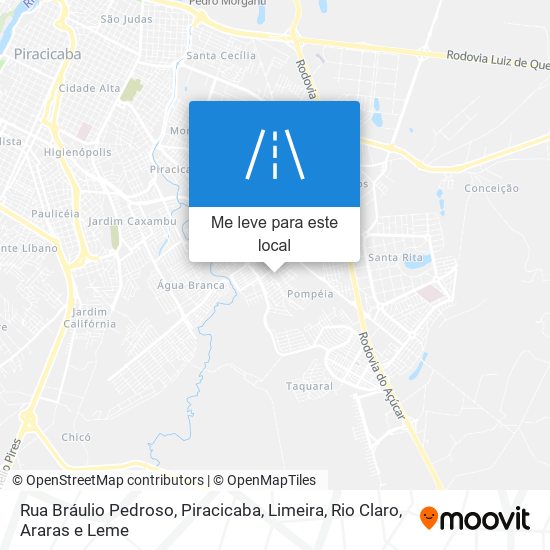 Rua Bráulio Pedroso mapa