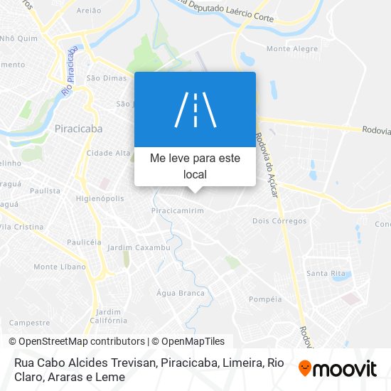 Rua Cabo Alcides Trevisan mapa