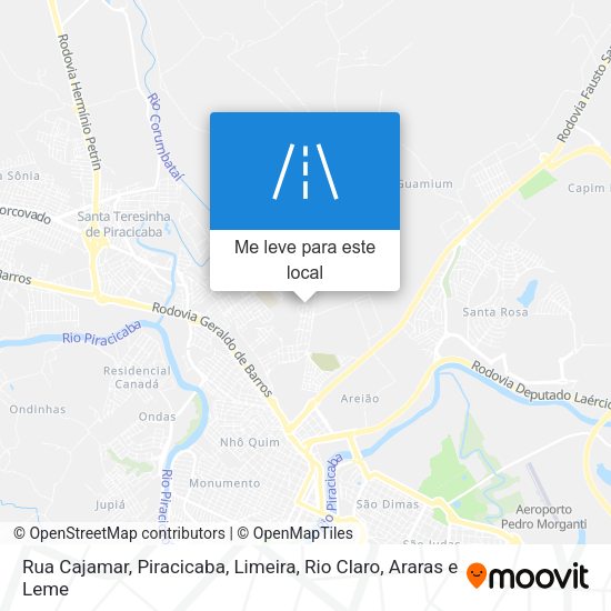 Rua Cajamar mapa