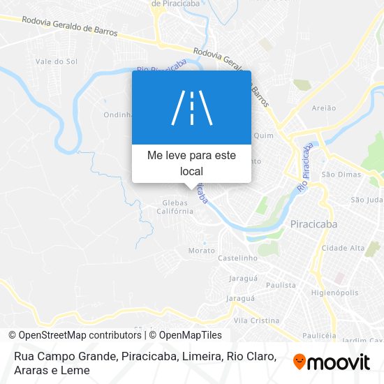 Rua Campo Grande mapa