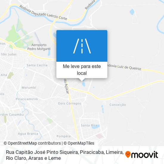 Rua Capitão José Pinto Siqueira mapa