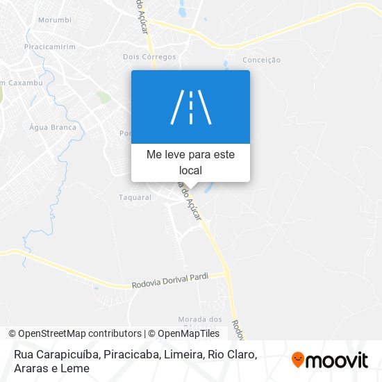 Rua Carapicuíba mapa