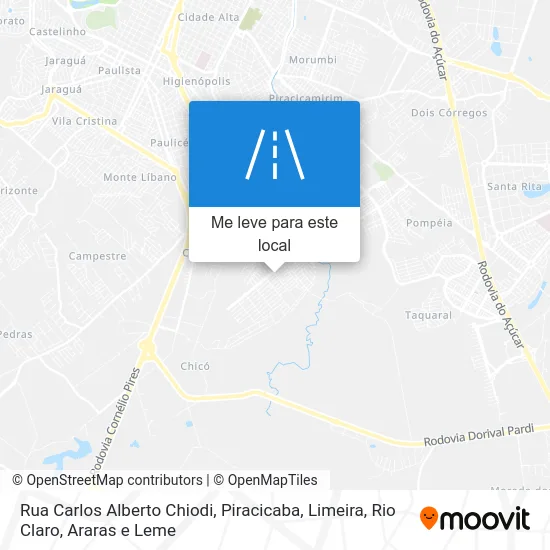 Rua Carlos Alberto Chiodi mapa