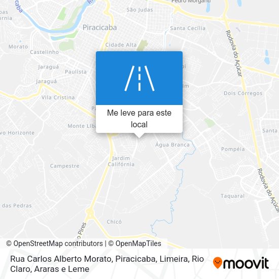 Rua Carlos Alberto Morato mapa